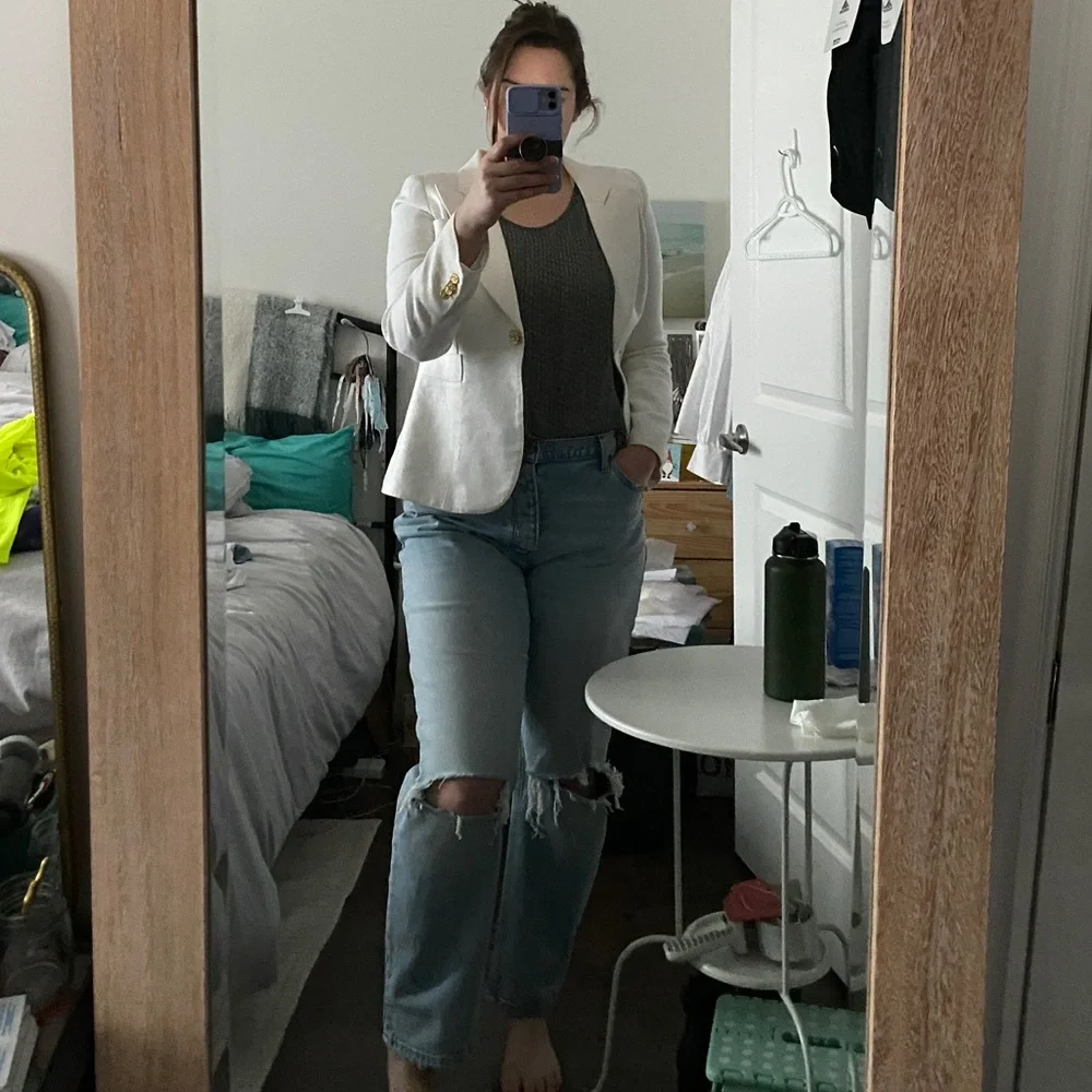 Sage Green Patterned Chiffon Blouse - Picture 10 of 12